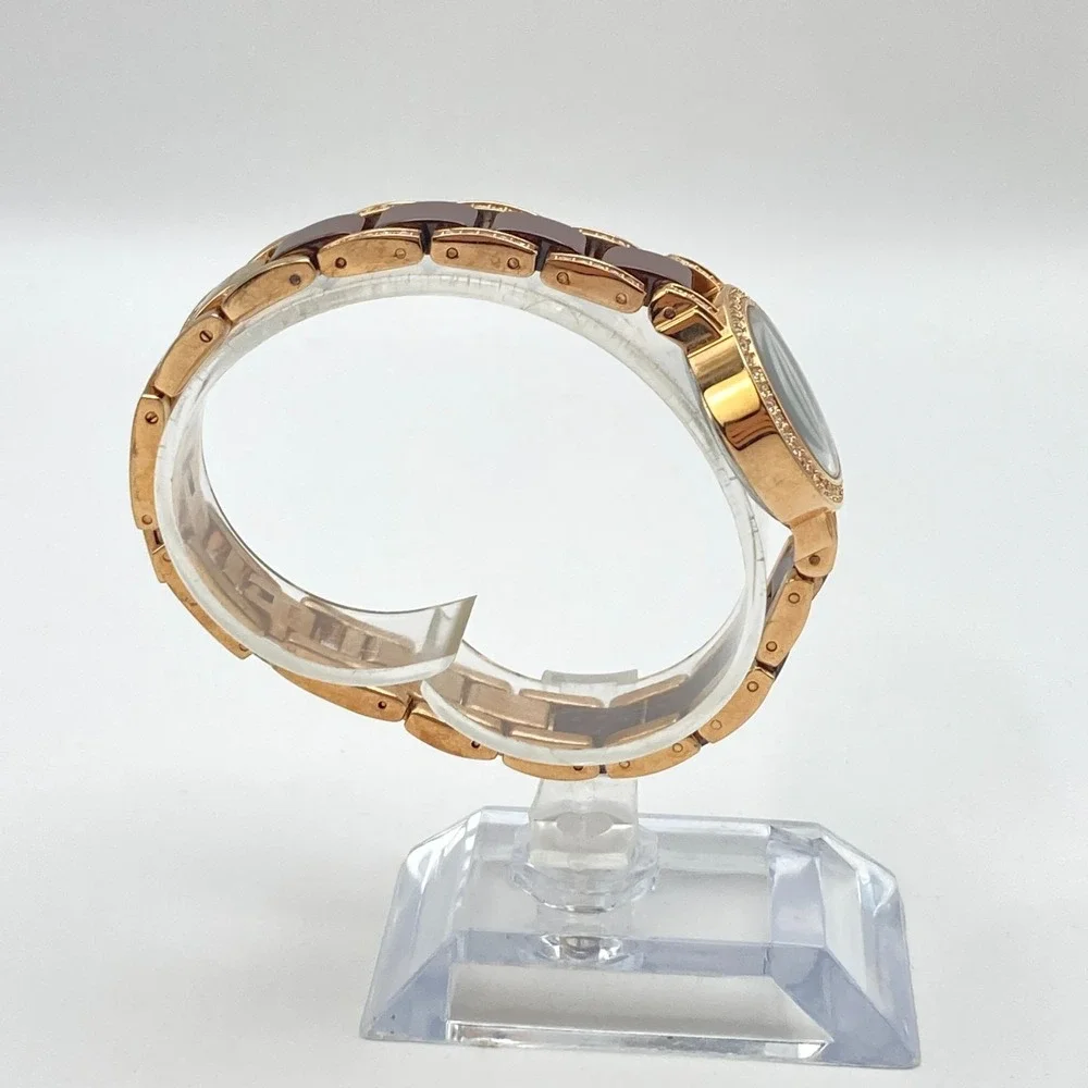 Armitron Now Women's Watch 24mm Rose Gold Tone Ceramic Crystals New Battery 7